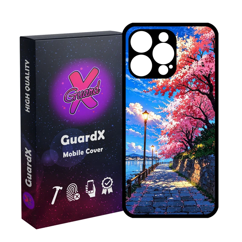 کاور گارد ایکس طرح جاده دریا مدل Glass10791 مناسب برای گوشی موبایل اپل iPhone 14 Pro Max