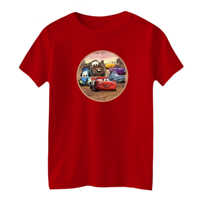 تی شرت آستین کوتاه بچگانه مدل ماشین ها کد 03