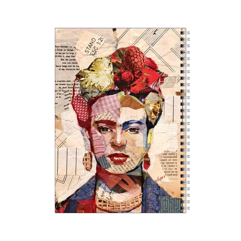 دفتر مشق 100 برگ بامبیلیپ طرح کلاژ فریدا کد 3899807