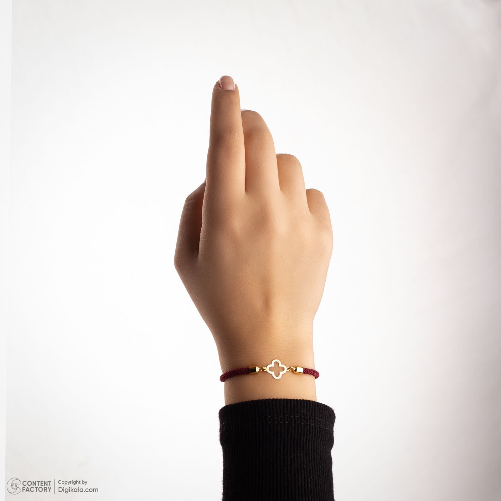 دستبند طلا 18 عیار زنانه ناریا مدل ونکلیف -  - 5