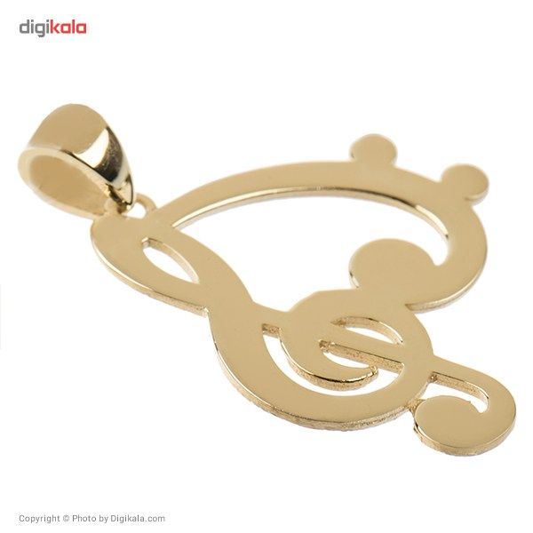 آویز گردنبند طلا 18 عیار زرین مدل AB532 -  - 2
