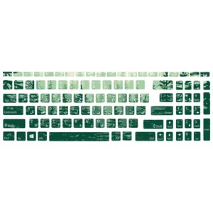 برچسب کیبورد طرح forest