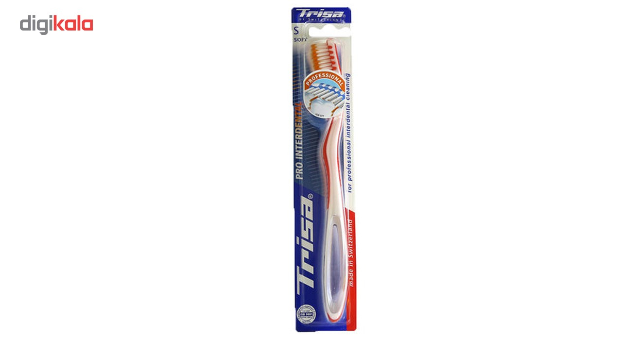 مسواک تریزا مدل Pro Interdental با برس متوسط به همراه درپوش