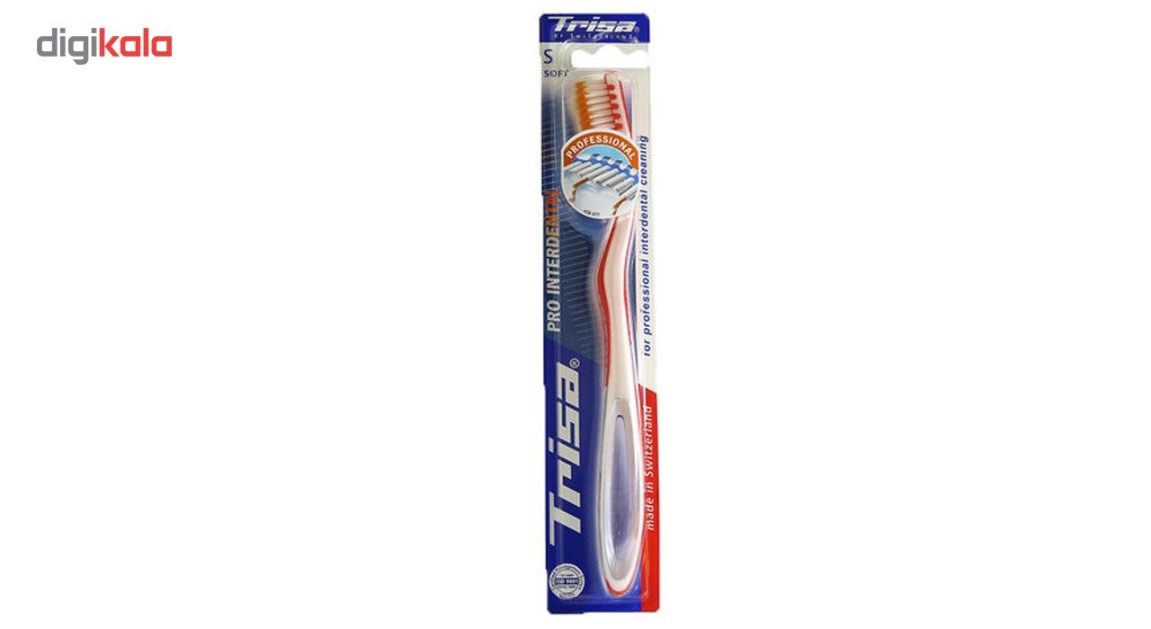 مسواک تریزا مدل Pro Interdental با برس متوسط به همراه درپوش -  - 5