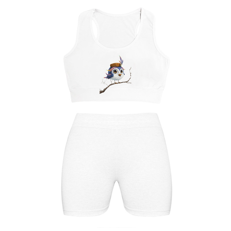 ست نیم تنه و شلوارک زنانه مدل NJDIDSH01-37