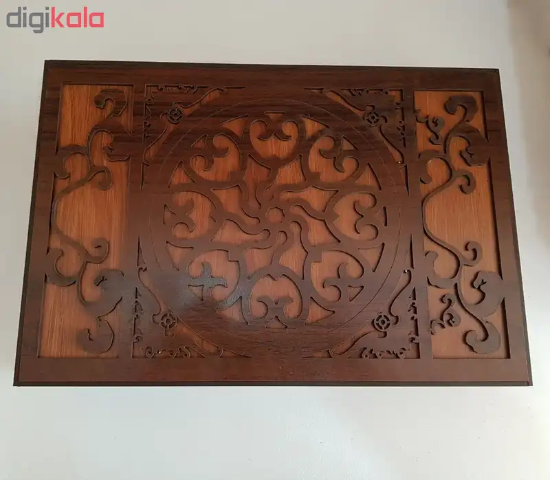 جعبه رومیزی تی بگ و تنقلات و زیر لیوانی مدل Mate Gol کد KL07