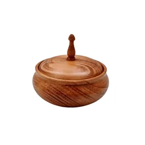 شکلات خوری چوبی مدل خمره ای T-007