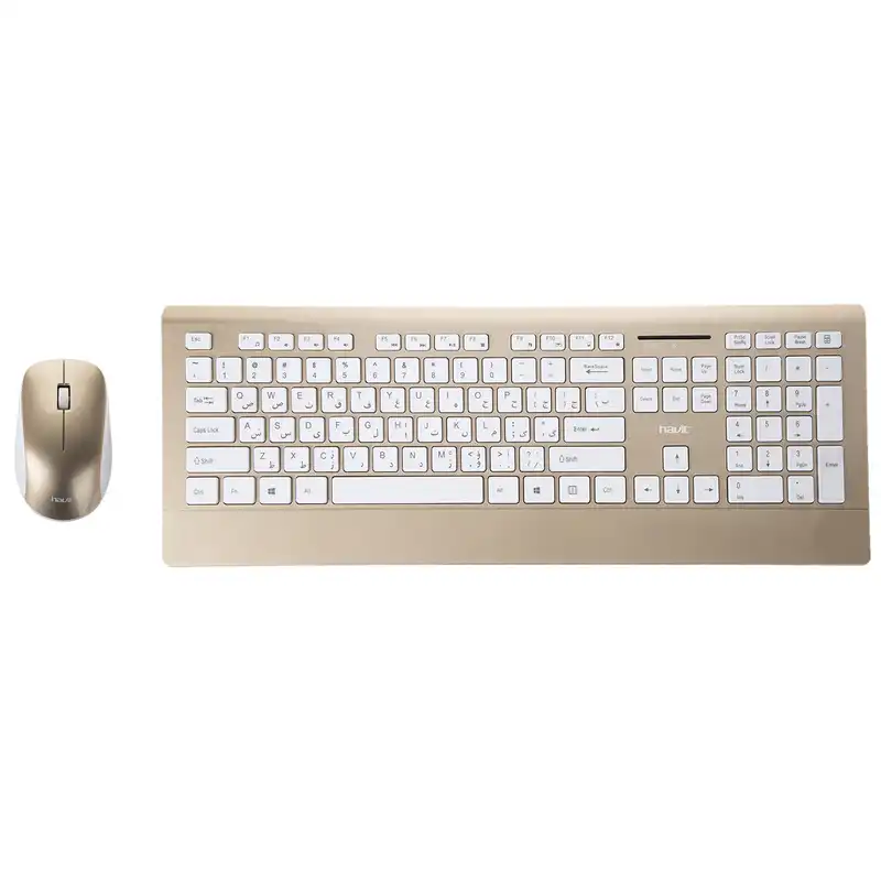 کیبورد و ماوس بی سیم هویت مدل HV-KB569GCM