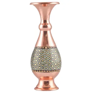 گلدان مسی خاتم کاری گالری مثالین کد 141249