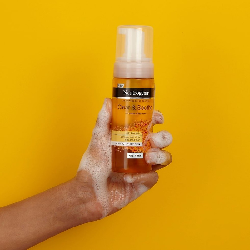 فوم شستشو صورت نوتروژینا مدل Soothing Clear حجم 150 میلی لیتر فوم شستشو صورت نوتروژینا مدل Soothing Clear حجم 150 میلی لیتر