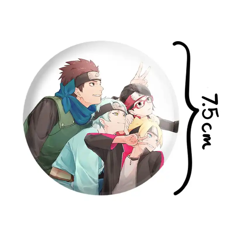 آینه جیبی خندالو مدل بوروتو و دوستان انیمه بوروتو Boruto  کد 13156