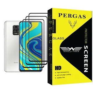 Waily Nice Pergas Glass MIX003 Screen Protector For Xiaomi Redmi Note 9S Pack Of 3