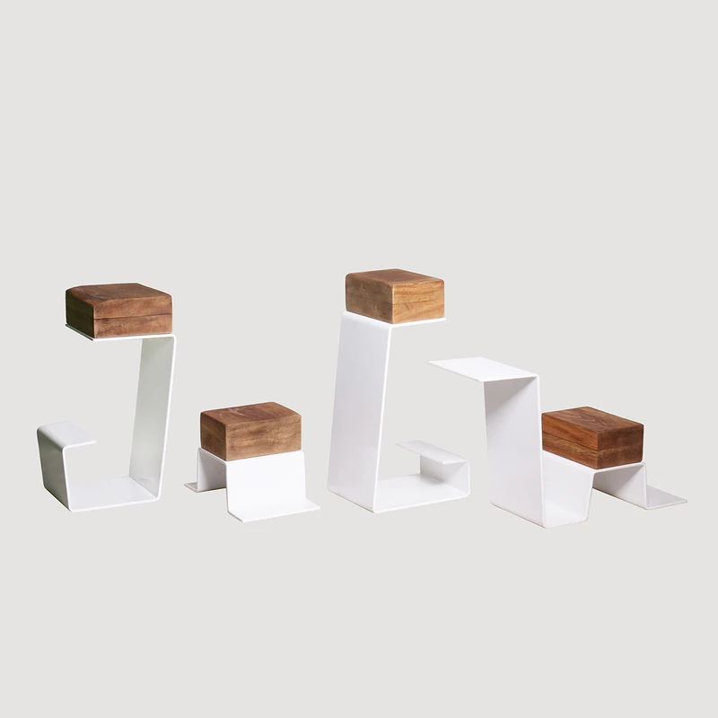 میز کنارمبلی مدل s-stool مجموعه 4 عددی