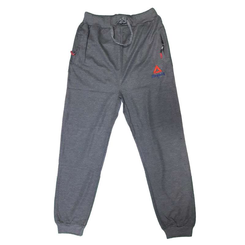 شلوار مردانه مدل اسلش دمپا مچی رنگ ذغالی