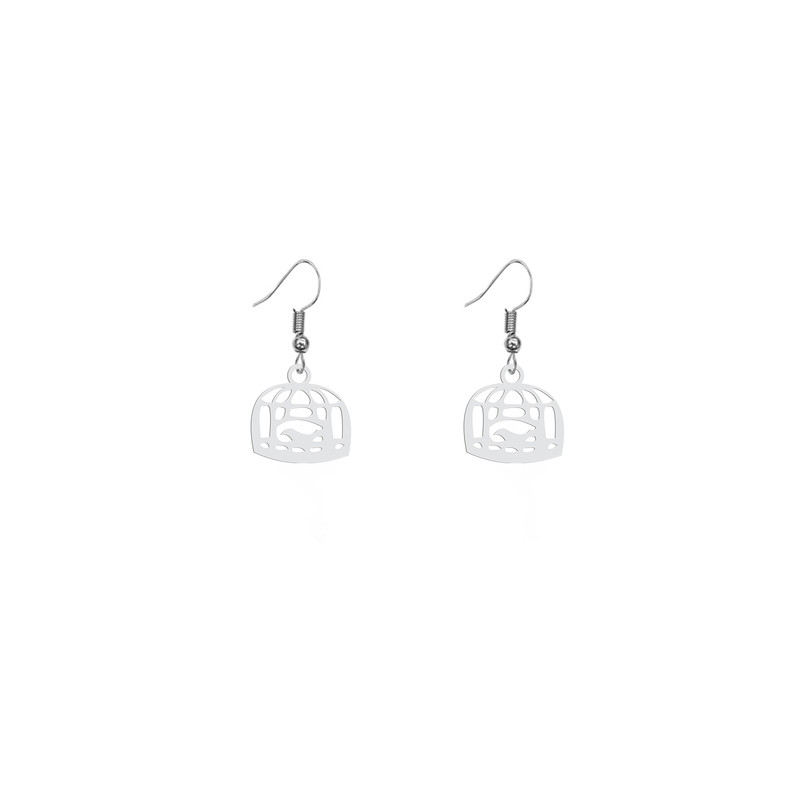 گوشواره زنانه هایکا طرح مرغ آمین و قفس مدل ha 118 گوشواره زنانه هایکا طرح مرغ آمین و قفس مدل ha 118