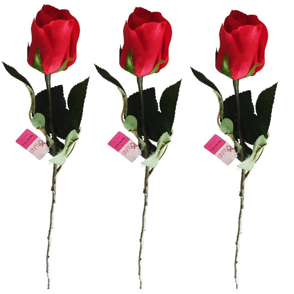 گل مصنوعی تولیپ مدل  رز کد 272 مجموعه 3 عددی