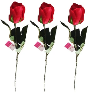 گل مصنوعی تولیپ مدل  رز کد 272 مجموعه 3 عددی