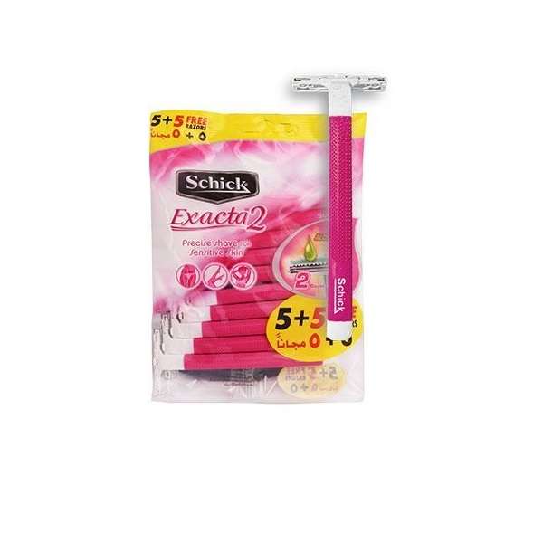 خودتراش زنانه شیک مدل Exacta2 Sensitive بسته 10 عددی خودتراش زنانه شیک مدل Exacta2 Sensitive بسته 10 عددی