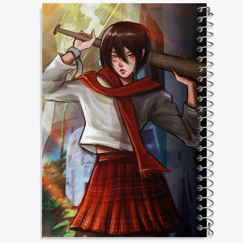 دفتر ژورنال نویسی 50 برگ خندالو مدل نقطه ای طرح میکاسا اکرمن انیمه اتک آن تایتان Attack on Titan کد 18538