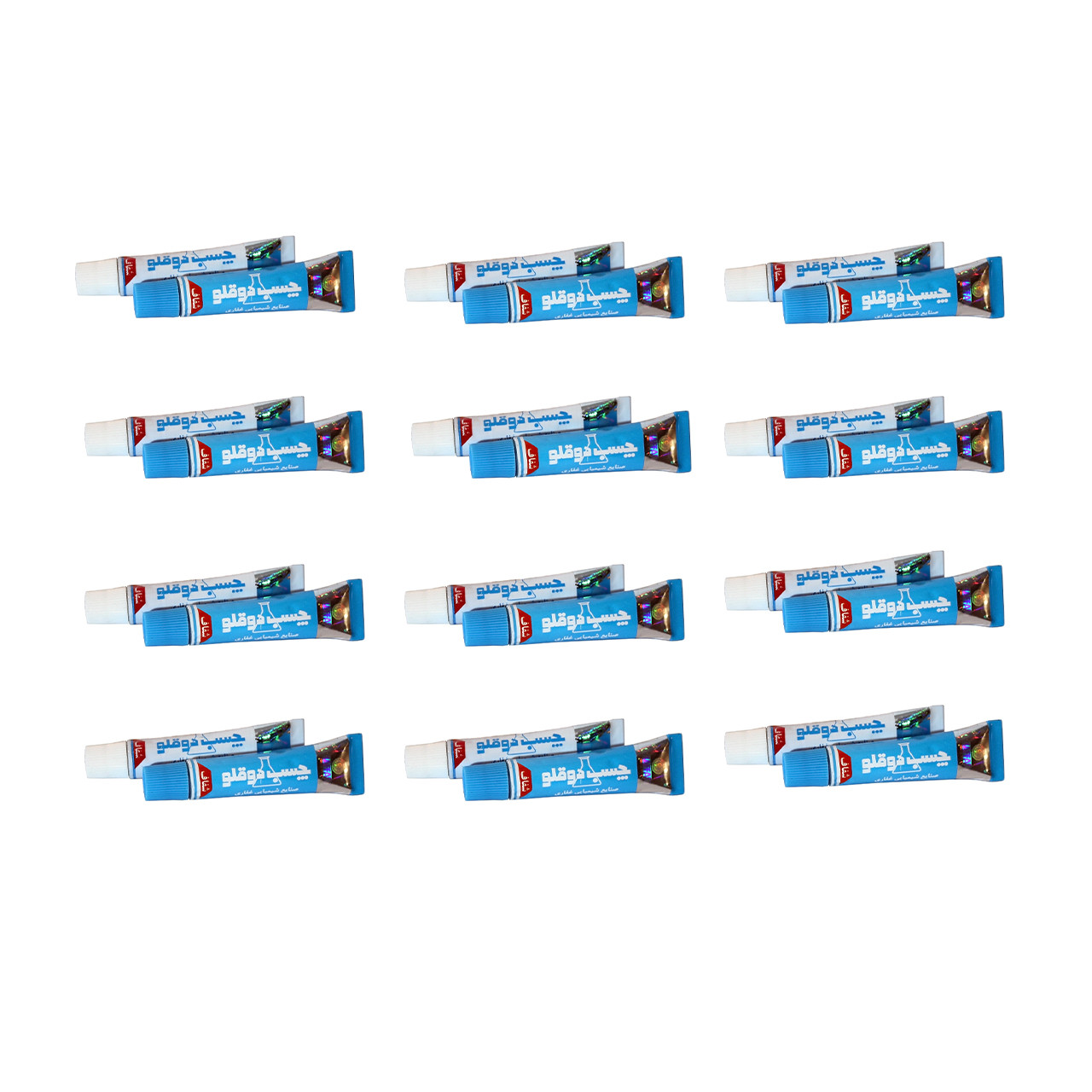 چسب دوقلوی غفاری مدل SH بسته 12 عددی
