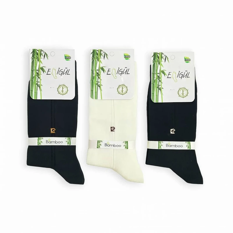 جوراب ساق بلند مردانه مدل BMBPF01 مجموعه 3 عددی