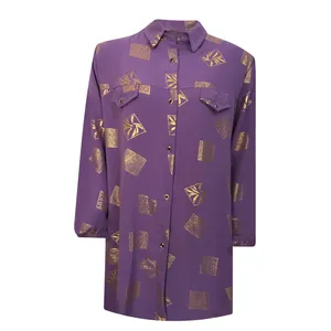 تونیک آستین بلند زنانه مدل نخی ابر و بادی کد tm-2027