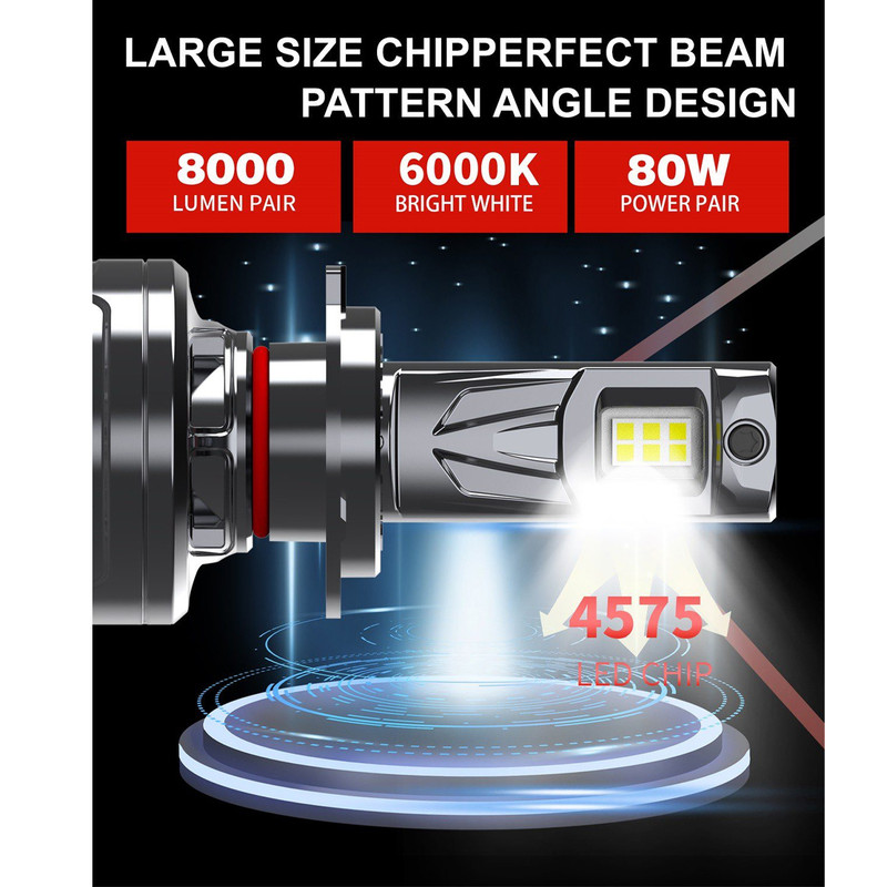 هدلایت لامپ خودرو توبیز مدل TY80 پایه H7 بسته دو عددی