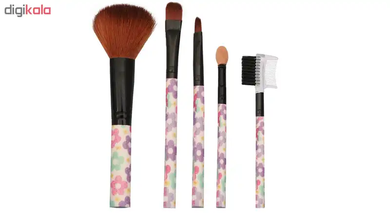 ست براش آرایشی مدل 6966 مجموعه 5 عددی