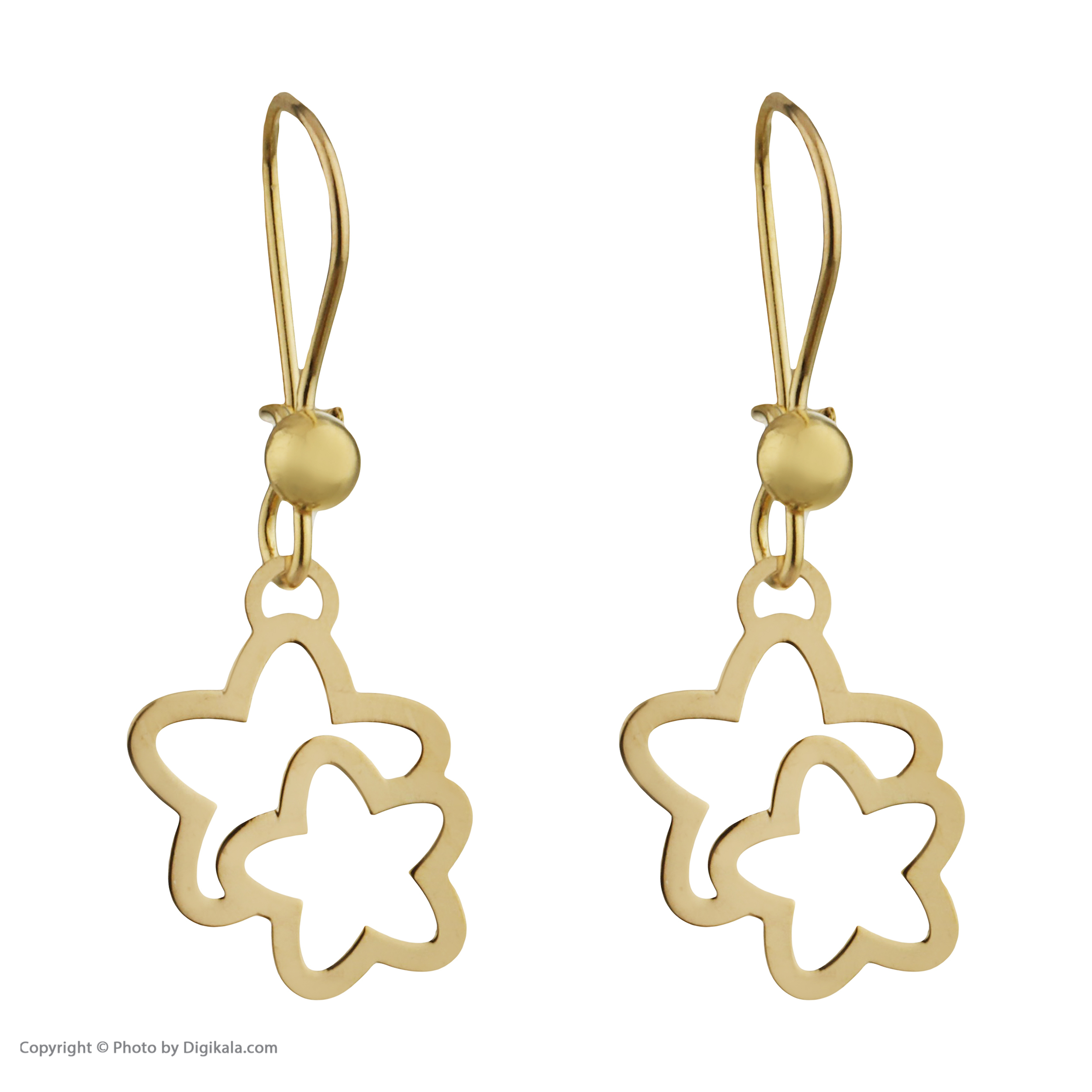 نیم ست طلا 18 عیار زنانه مایا ماهک مدل MS0587 طرح ستاره