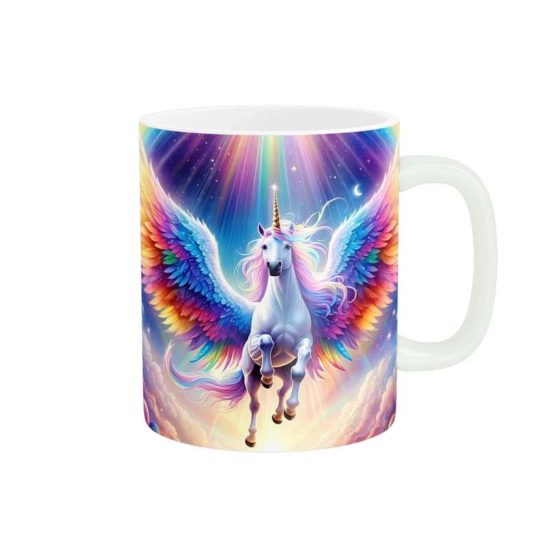 ماگ پاد آفرین طرح اسب تک شاخ کد 4332