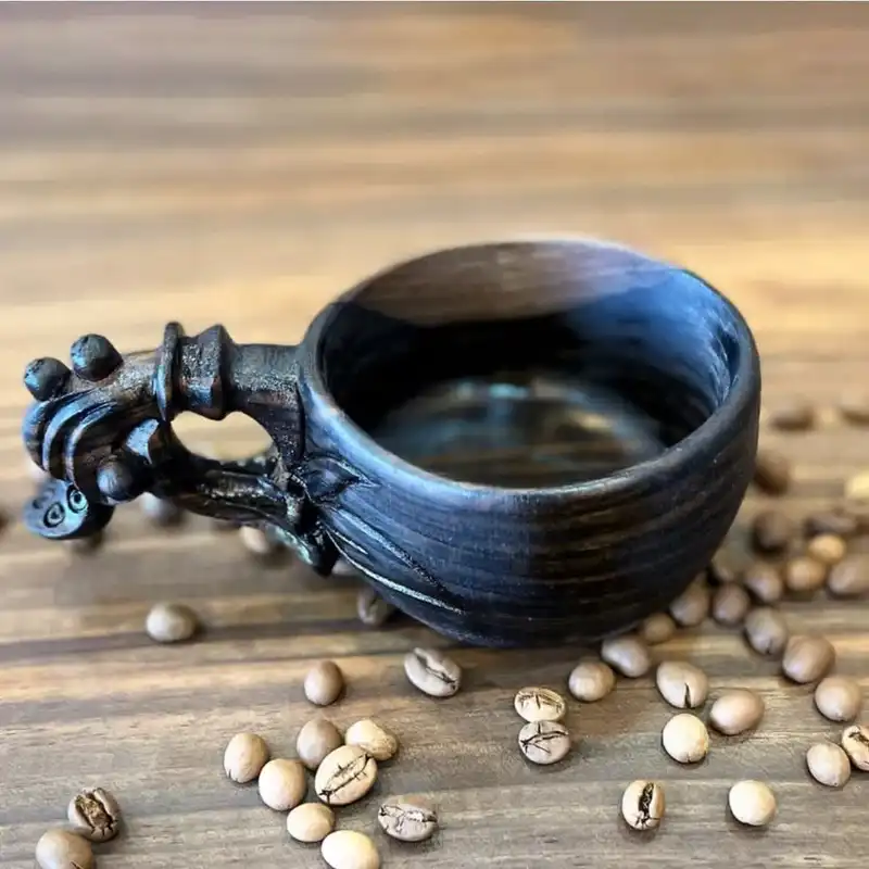 لیوان چوبی مدل کوکسا تاج خروسی