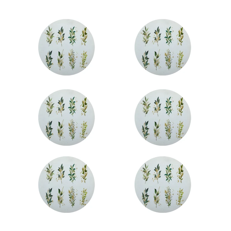 زیر لیوانی طرح برگ کد 8110 بسته 6 عددی