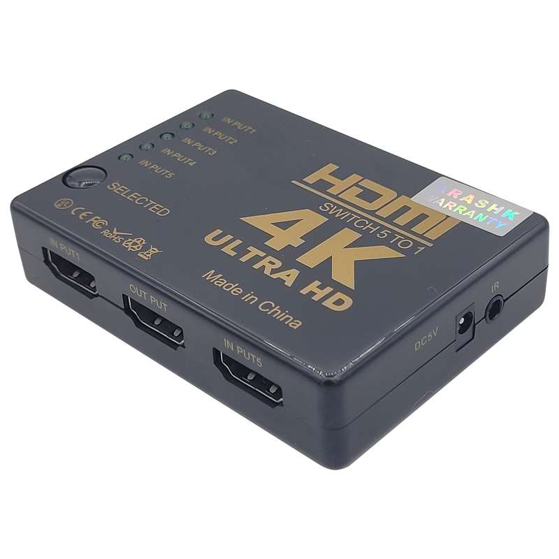 سوئیچ 1 به 5 HDMI شارک مدل SY-501-4K