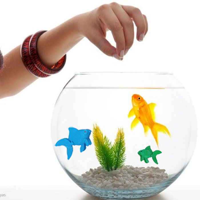 ماهی تزئینی آکواریوم به گز مدل دم متحرک مجموعه 5 عددی