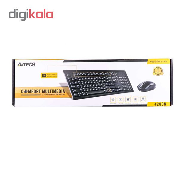 کیبورد و ماوس ای فورتک مدل 4200N 1