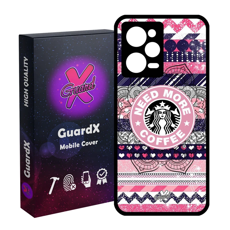 کاور گارد ایکس طرح Starbucks مدل Glass10070 مناسب برای گوشی موبایل شیائومی Redmi Note 12 Pro 5G/Poco X5 Pro 5G/Note 12 Pro Pro speed
