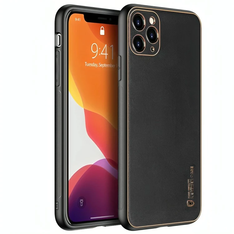 کاور مدل Leather Case مناسب برای گوشی موبایل اپل iPhone 12 Pro 