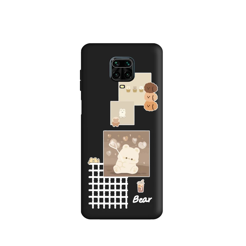 کاور قاب گوشی طرح قاب عکس خرس دخترونه کد k1224 مناسب برای گوشی موبایل شیائومی Redmi Note 9S / Redmi Note 9 Pro