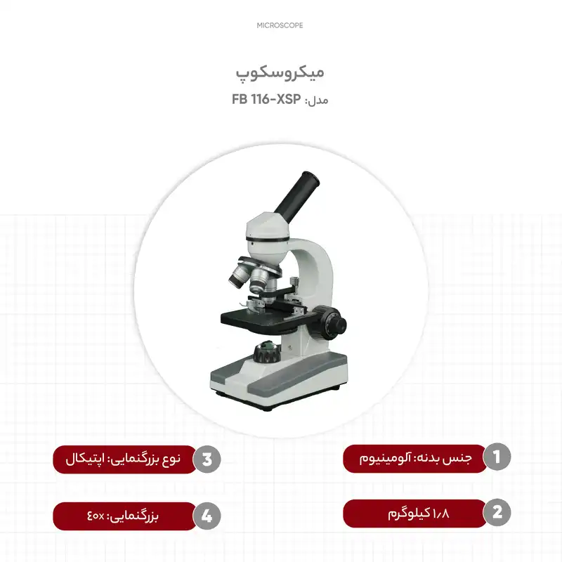 میکروسکوپ مدل XSP-116 FB