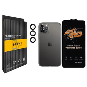 محافظ لنز دلپی مدل Gorilla مناسب برای گوشی موبایل اپل Iphone 11 Pro  به همراه محافظ صفحه نمایش