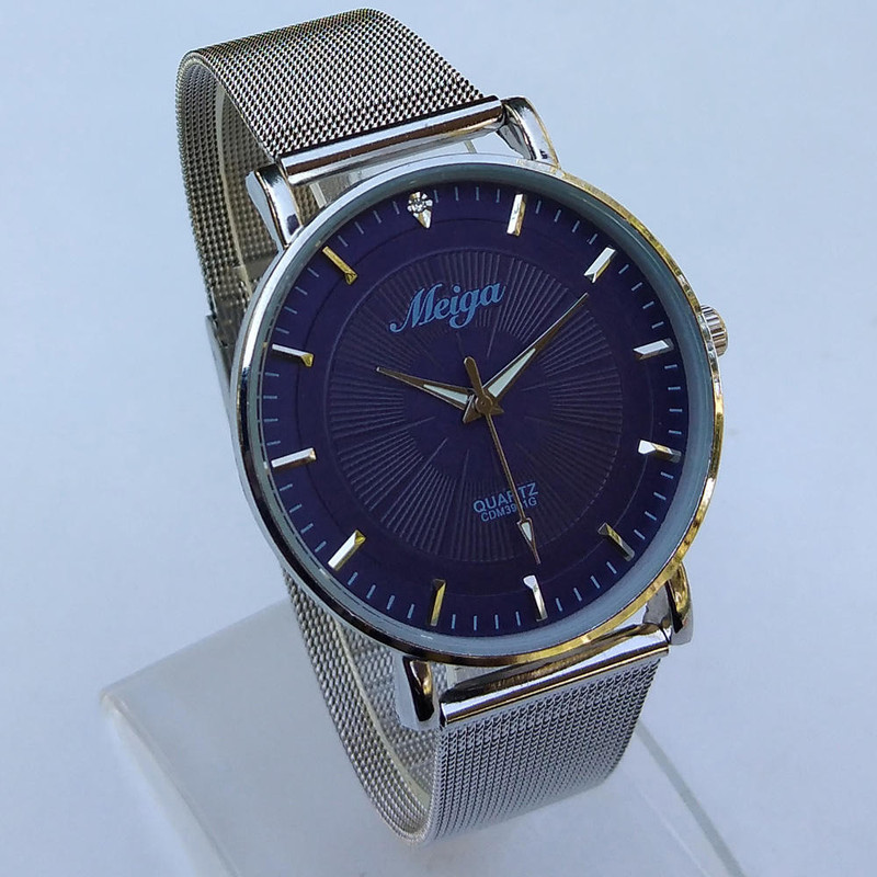 ساعت  مچی عقربه ای پسرانه مدل بندحصیری کد 310