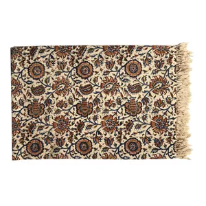 رومیزی قلمکار طرح گل ارغوان مدل J50