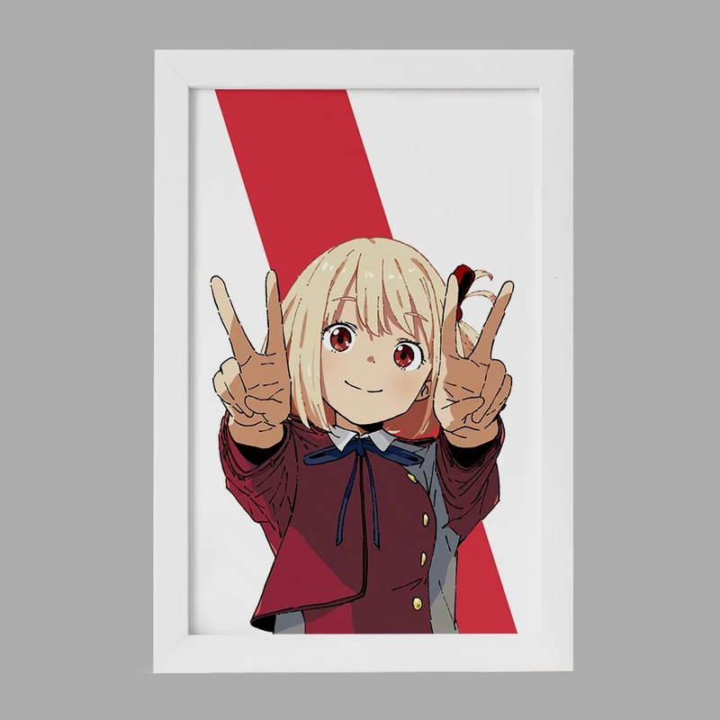 تابلو خندالو مدل چیساتو انیمه لیکوریس ریکویل Lycoris Recoil  کد 22981