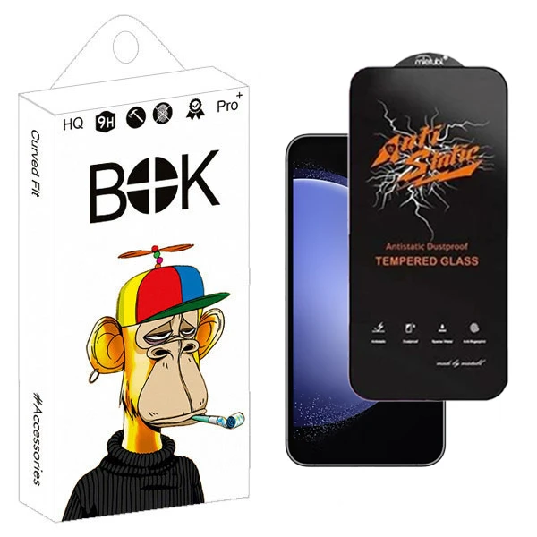 محافظ صفحه نمایش بوک مدل Antistatic Glavers مناسب برای گوشی موبایل سامسونگ galaxy A54 / S23 FE