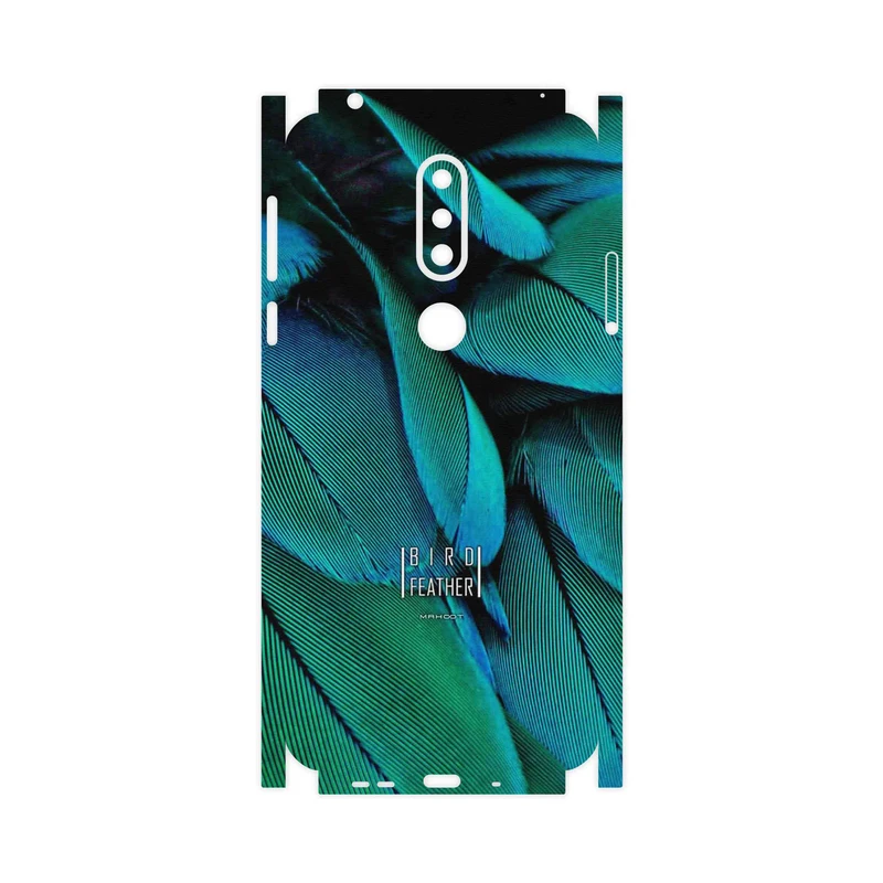 برچسب پوششی ماهوت مدل Green Feather-FullSkin مناسب برای گوشی موبایل نوکیا 7.1