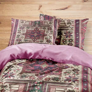 سرویس روتختی مدوپد طرح فرش قرجه ترنجی مدل C-Gharche04 یک نفره 4 تکه