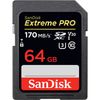 کارت حافظه SDXC سن دیسک مدل Extreme Pro V30 کلاس 10 استاندارد UHS-I U3 سرعت 170mbps ظرفیت 64 گیگابایت