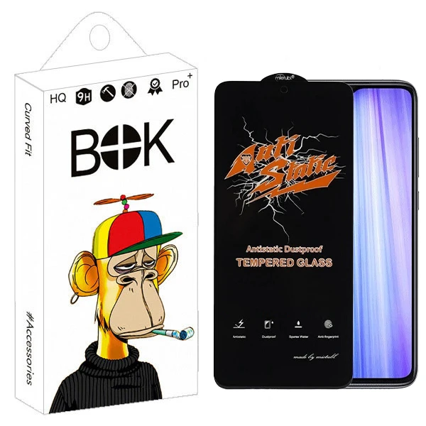 محافظ صفحه نمایش بوک مدل Antistatic مناسب برای گوشی موبایل شیائومی Redmi Note 8