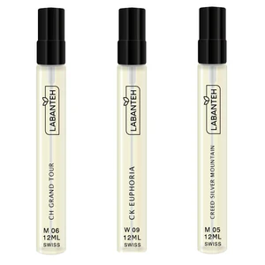 عطر جیبی لابانته مدل Ch Grand Tour و Creed Silver Mountain و Ck Euphoria حجم 12 میلی لیتر