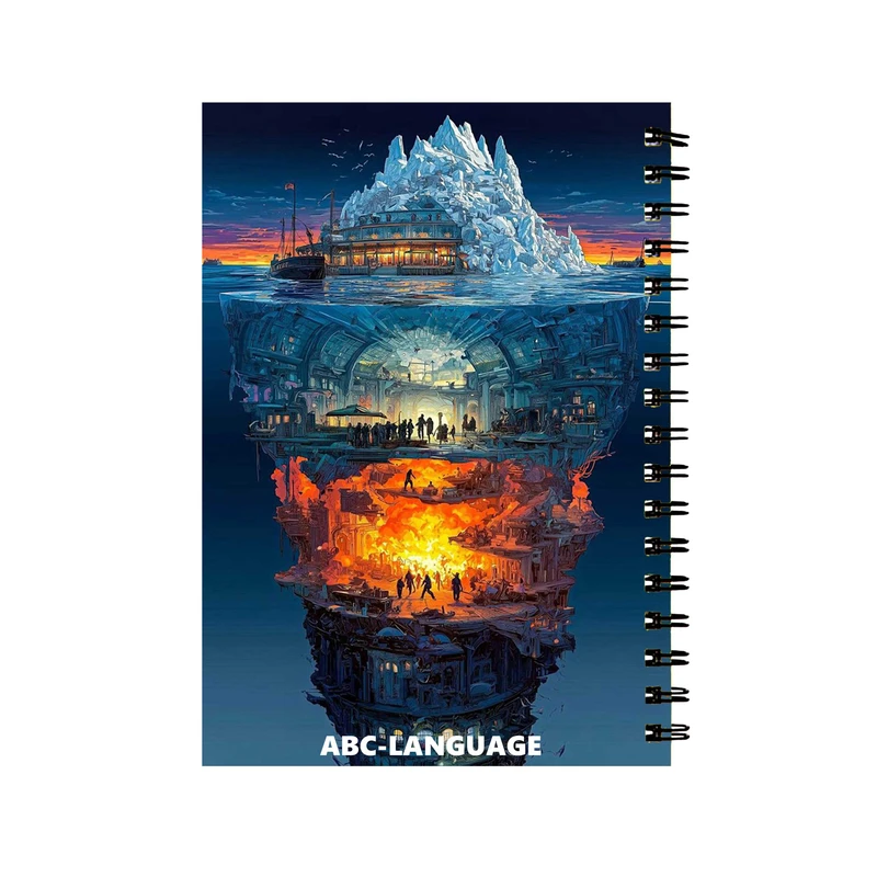 دفتر زبان 60 برگ مدل فانتزی کد 547